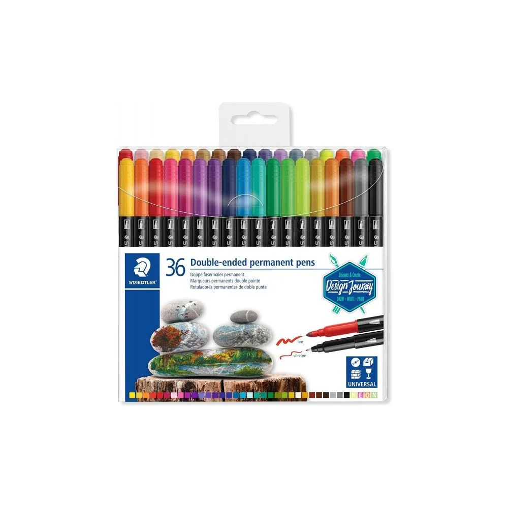 Staedtler Fasermaler D.Spitze Permanent 36st