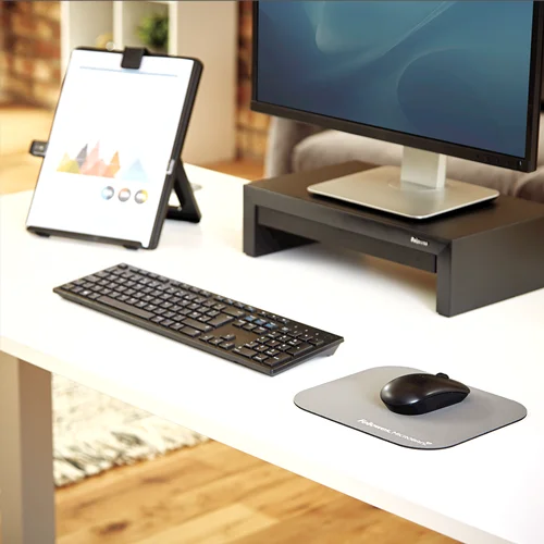 Fellowes Mauspad Microban 23x20,40   Cm                 Grau