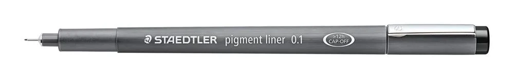 Rotulador Calibrado Pigment Liner 308, 0,1mm, Neg.