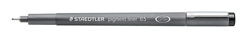 Rotulador Calibrado Pigment Liner 308, 0,5mm, Neg.