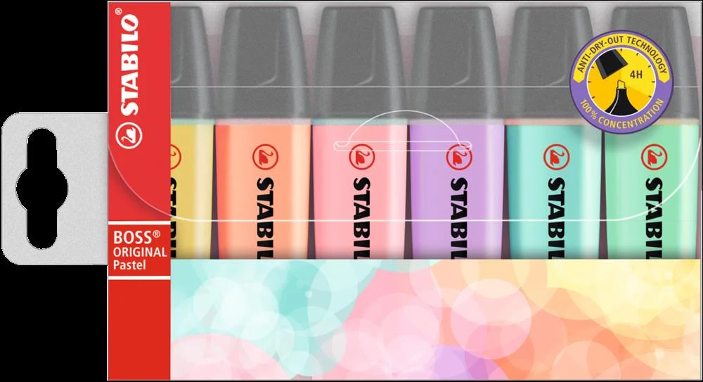 Estuche Wallet 8 Boss Colores Pastel Surtidos Sta.
