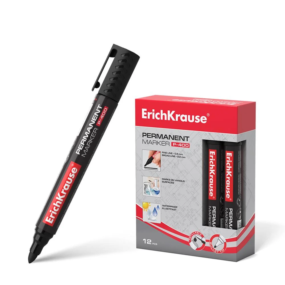Marcador Permanente Erichkrause P-400 Preto