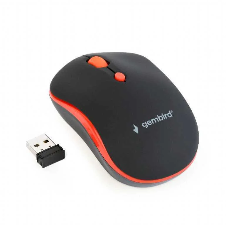 Mouse Usb Optical Wrl Black/Red Musw-4b-03-R Gemb.