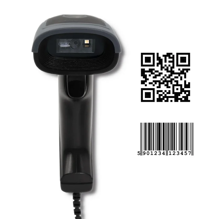 Qoltec 50863 Wired Qr & Barcode Scanner | Usb