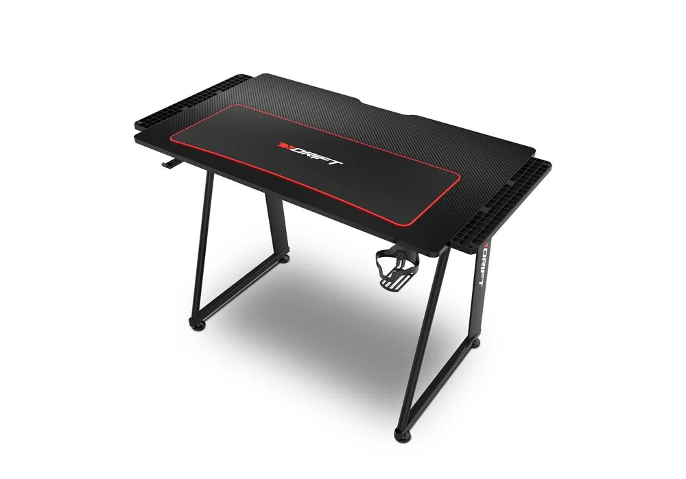 Secretária Gaming Drift Dz75 Preto Preto/Vermelho 