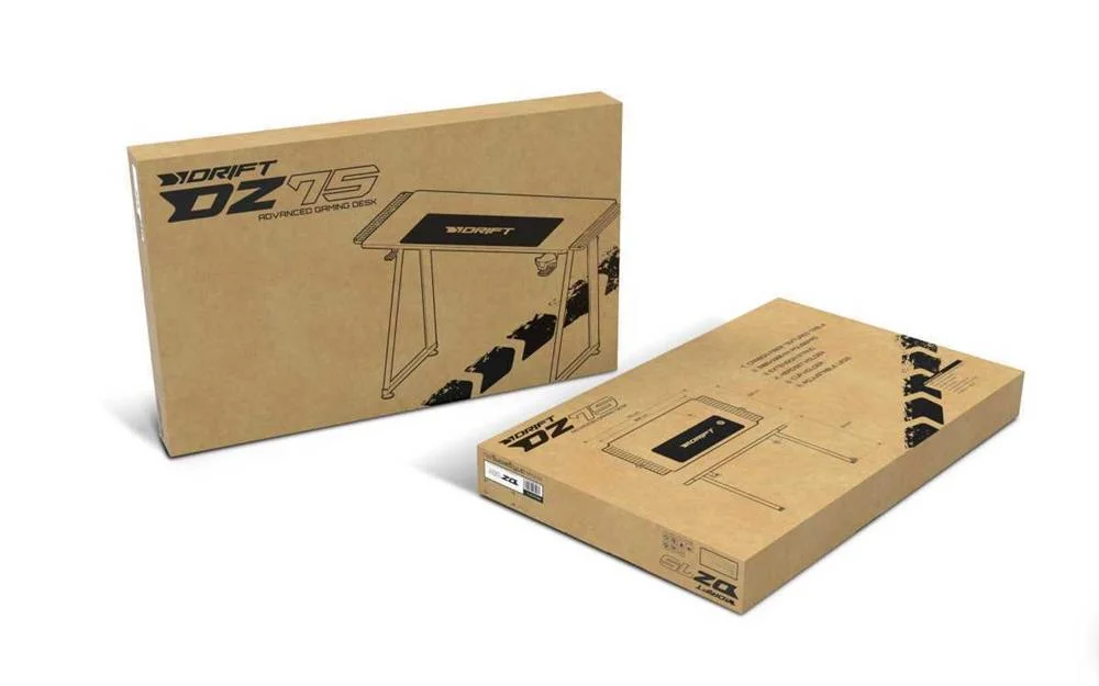 Secretária Gaming Drift Dz75 Preto Preto/Vermelho 