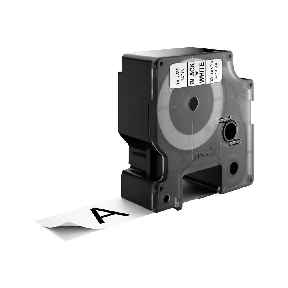 Cinta Rotuladora D1 24mmx7m Negro/Blanco Dymo S07.