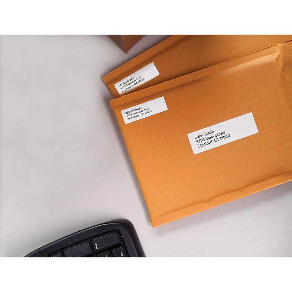 Dymo Lw Return Address Labels Large (1x500 Labels), White Permanent (25mm X 54mm)