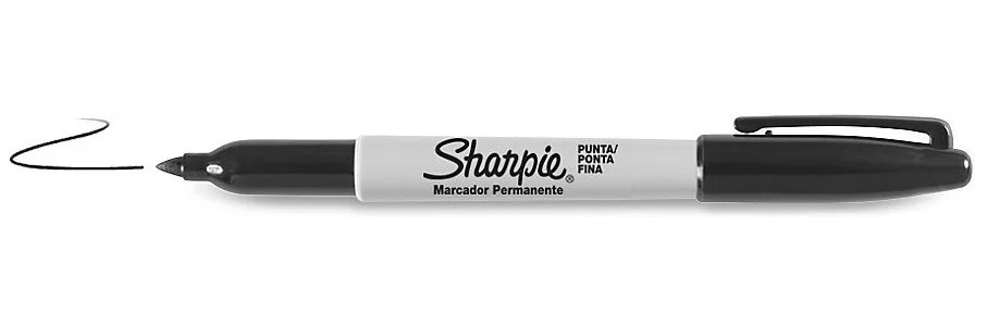Sharpie Fine Point, Preto, Ponta Fina, Multicor, .