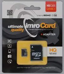 Imro 10/16g Uhs-I Adp Cart&atilde;o de Mem&oacute;ria 16 Gb Mic.