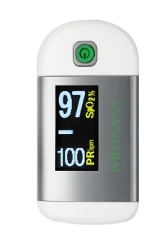 Medisana Pm 100 Pulsómetro Dedo Plata, Blanco