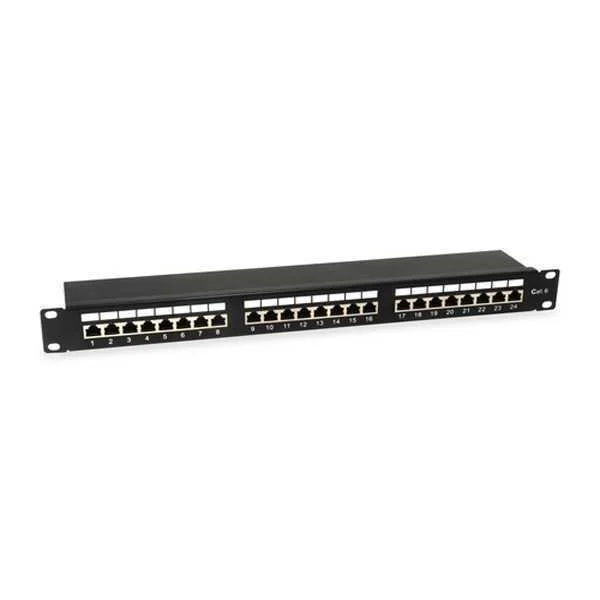 Equip Patchpanel 24x Rj45 Cat6  19" 1he Schwarz