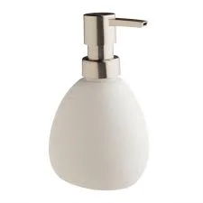 Dispensador Sabao Casa De Banho Bambu Branco Coleç