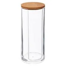 Dispensador Cotonetes Algodão Bambu Coleção Selena