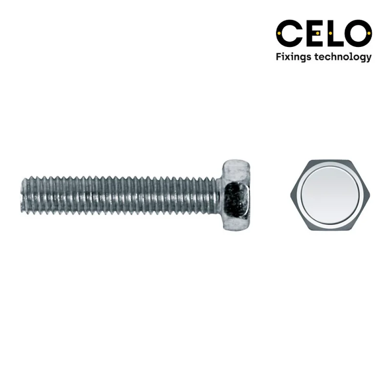 Caixa 250 Uni. Parafuso de Métrica Hexagonal Din/.