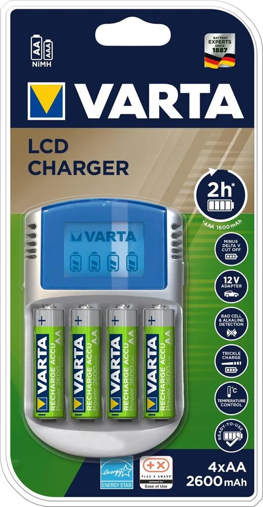 Carregador Varta Lcd Charger para Pilas AA Y Aaa.
