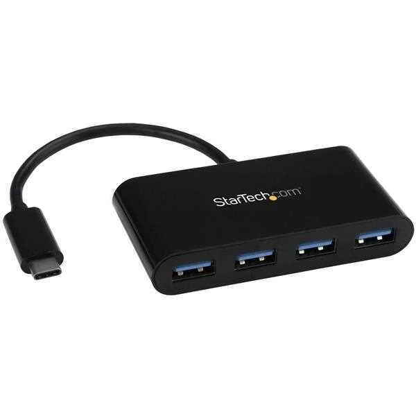 Startech.Com 4-Port Usb-C Hub - Portable Usb-C To 4x Usb-A Hub - Bus-Powered Usb 3.1 Gen 1 Type-C Hu