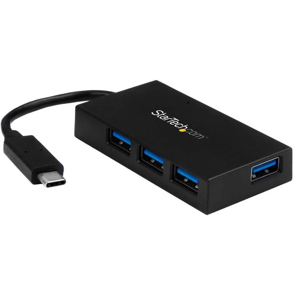 Startech.Com 4 Port Usb C Hub With 4x Usb-A Ports Usb 3.0 (Usb 3.1/3.2 Gen 1 Superspeed 5gbps), Usb 