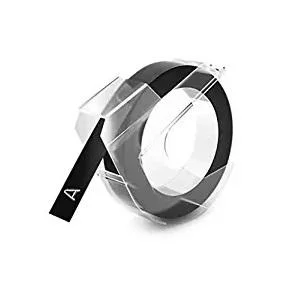 Dymo Prägeband 9mm X 3m Glänzend Schwarz