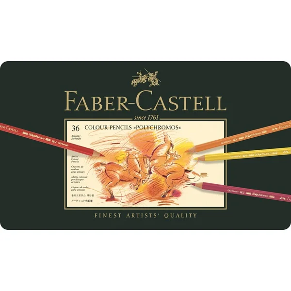 ESTUCHE DE METAL POLYCHROMOS CON 36 LAPICES DE CO.