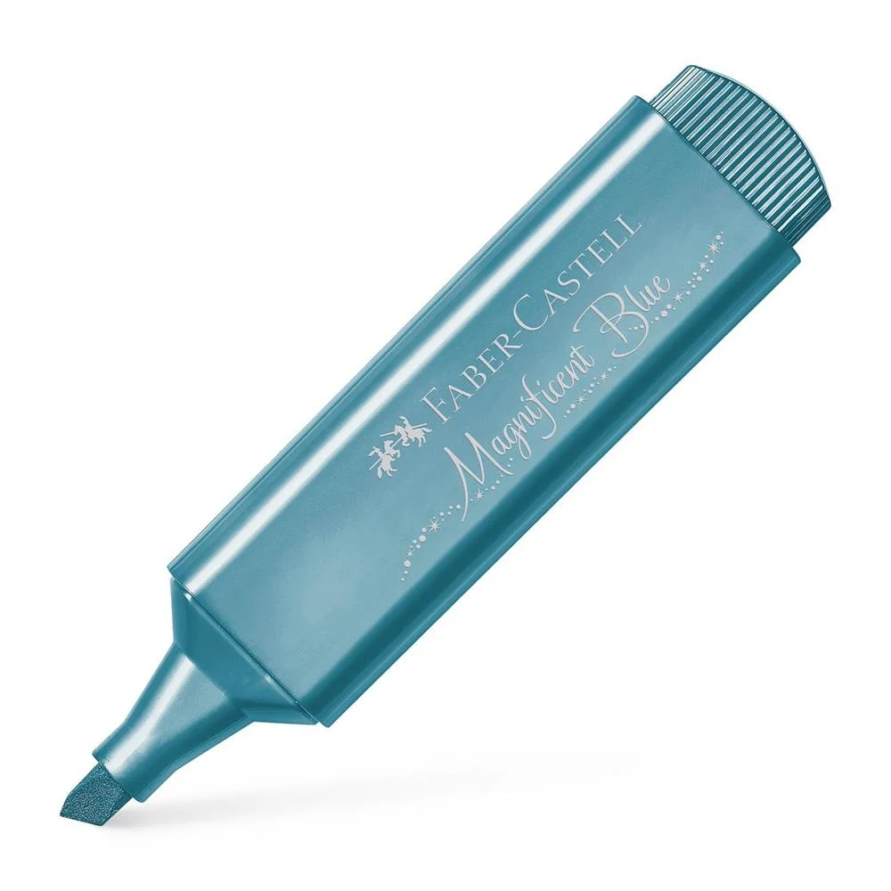 Marcador Textliner "Metálico" Color: Azul Faber C.