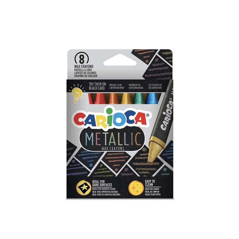 Estuche Metallic Ceras 8 Pcs Carioca 43163