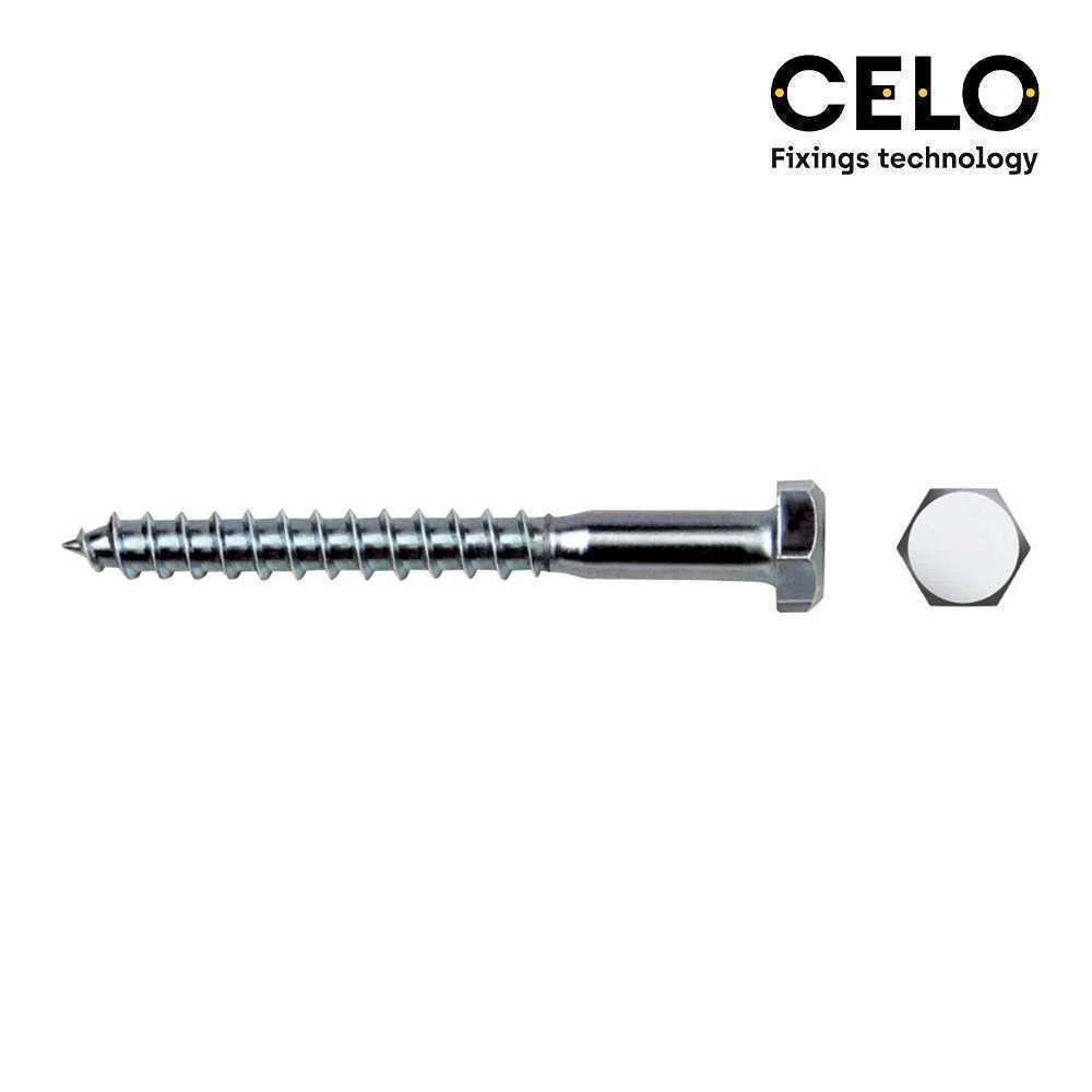 Caixa 100 Uni. Tira Fundo Hexagonal Din571 8x90 G.