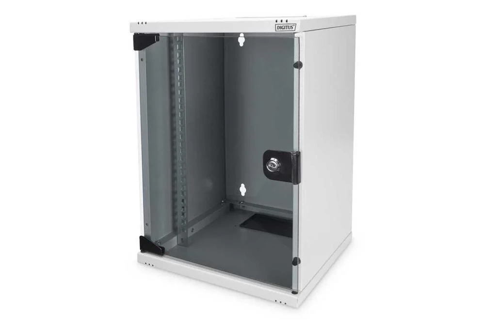 Digitus Wandschrank     Compact  9he 254mm 10" Glastür Grau