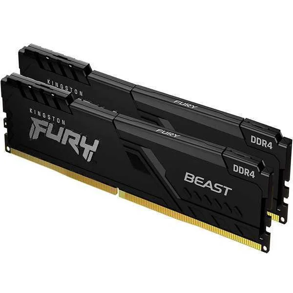 Ddr4 Kingston Fury Beast 32 Gb 2 X 16gb 3200 Negro