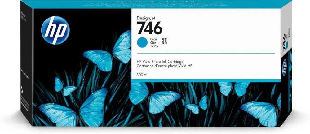 Tinteiro de Tinta Original Hp 746 Ciano 