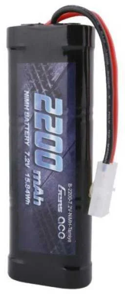 Gens Ace B-2200-7.2v-Nimh-Tamiya, Batería, Negro,.
