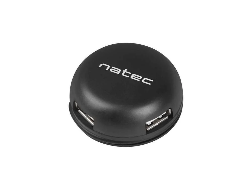 Hub Natec Bumblebee 4 Puertos Usb 2.0 Negro