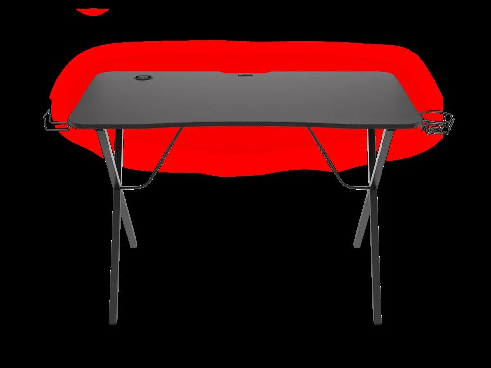 Secretária Gaming Genesis Holm 200 RGB Preto Aço Madeira Mdf 