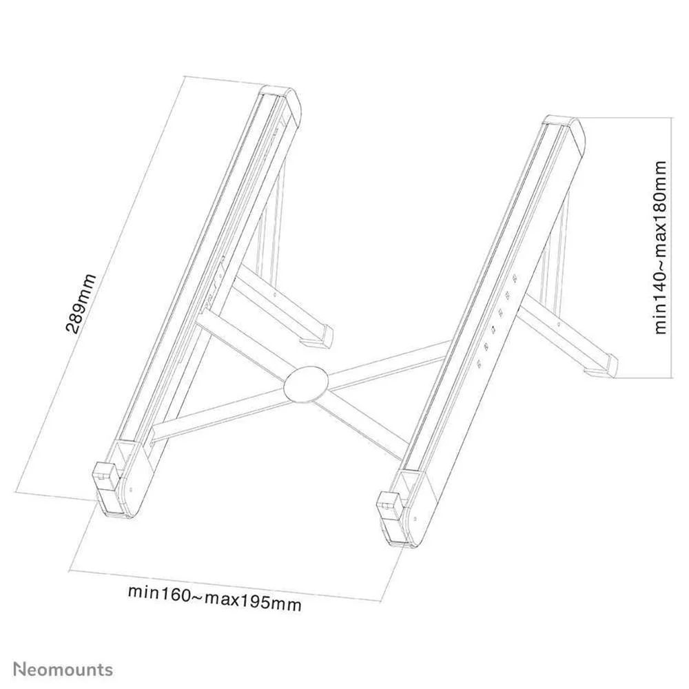 Neomounts Not-Ständer Bis 17" Faltbar,  6 Höhen