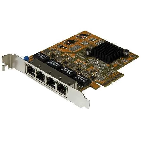 Startech.Com 4 Port Gigabit Nic Pcie Network Card - Quad Port Adapter (St1000spex43) - Network Adapt