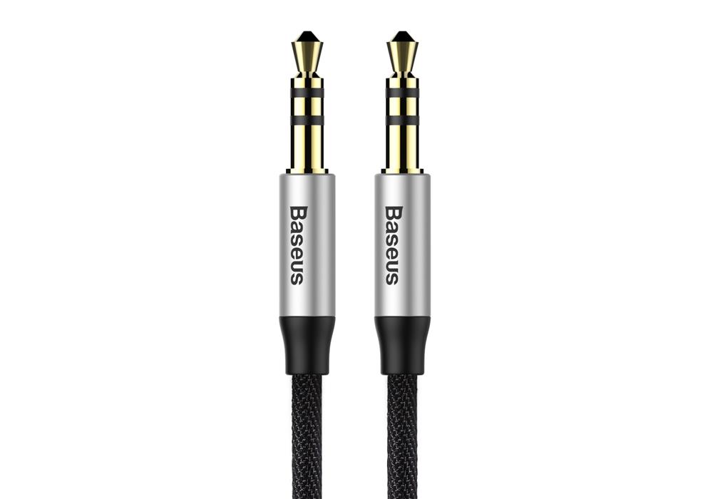 Baseus Yiven Audio Kabel 3,5 Samec Audio M30 1,5 M - Stríbrno-edý