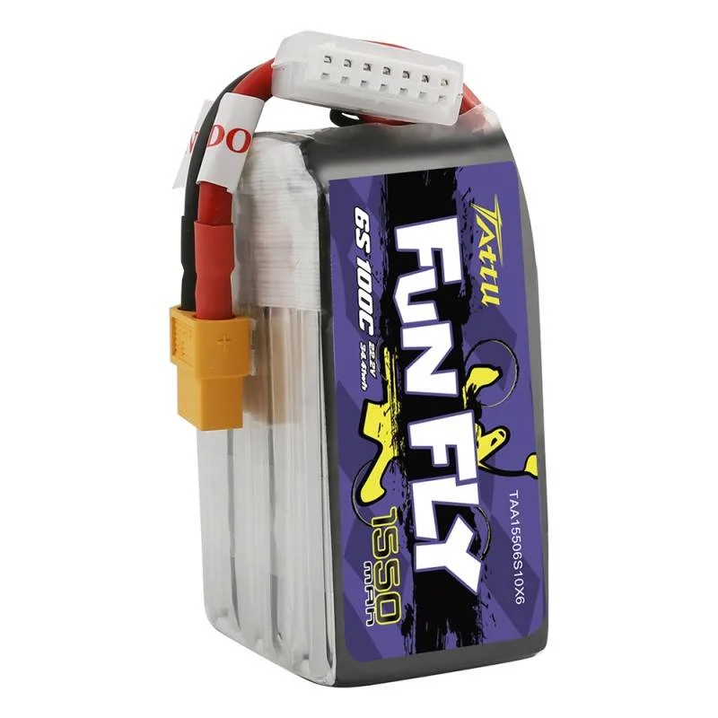 Baterie Tattu Funfly 1550mah 22,2v 100c 6s1p Xt60