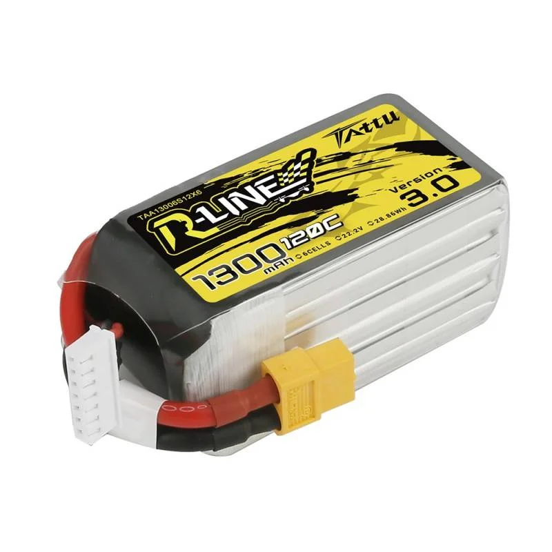 Baterie Tattu R-Line Verze 3.0 1300mah 22,2v 120c 6s1p Xt60