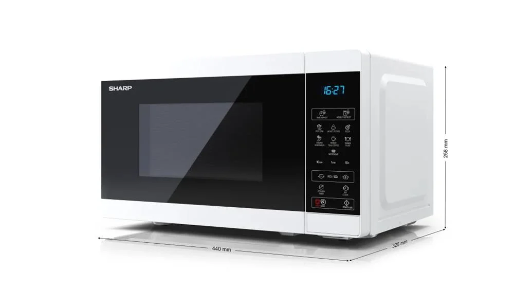 Sharp Yc-Ms02e-W Microwave Countertop Solo Microw.