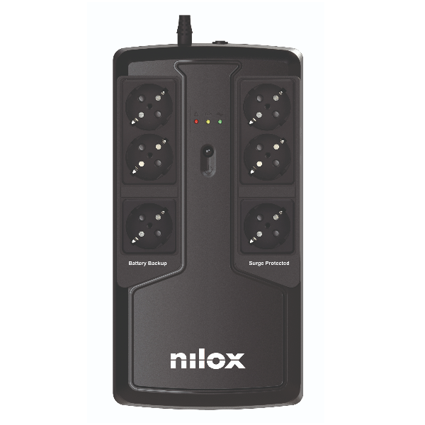 Ups Office Premium Line Interactive 850va 595w 6x Tomadas Shuko - Nilox