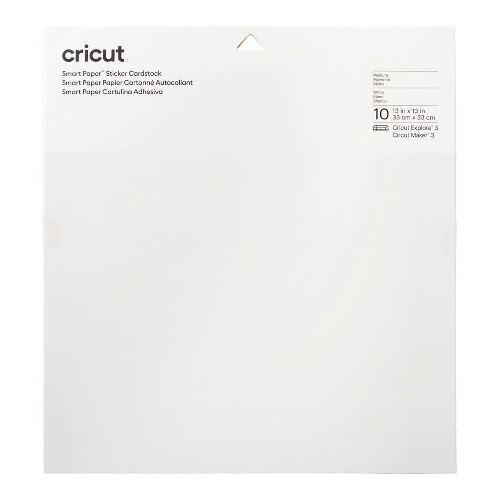 Cricut Smrt Stkr Cdstk 33x33cm 10 Sht (White)m18