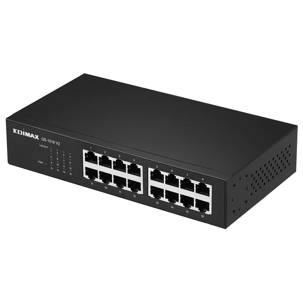 Switch Edimax Gs-1016 V2 Gigabit Ethernet 32 Gbps