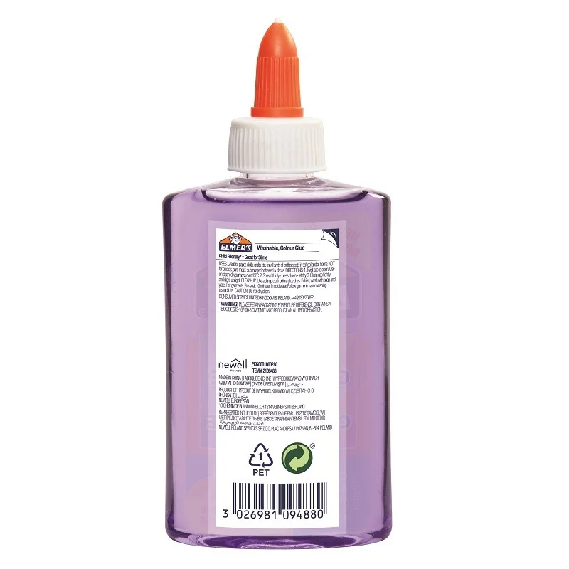 Bote Elmers 147ml Morado Translucido Elmers 210.