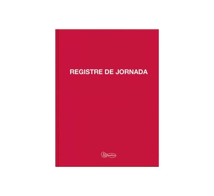 Libro Registro Horario Laboral A4 40hojas Catalan.