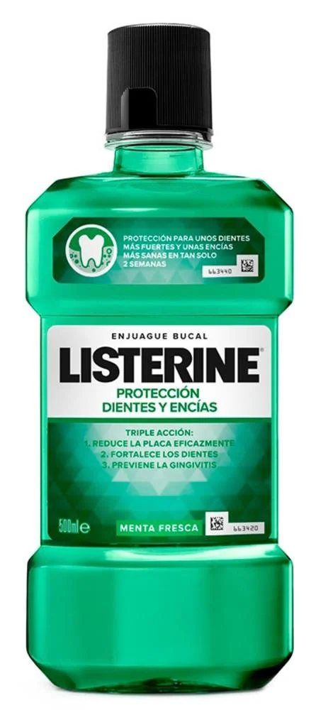 Enxaguatório Listerine 500ml Dentes e Gengiva (Me.