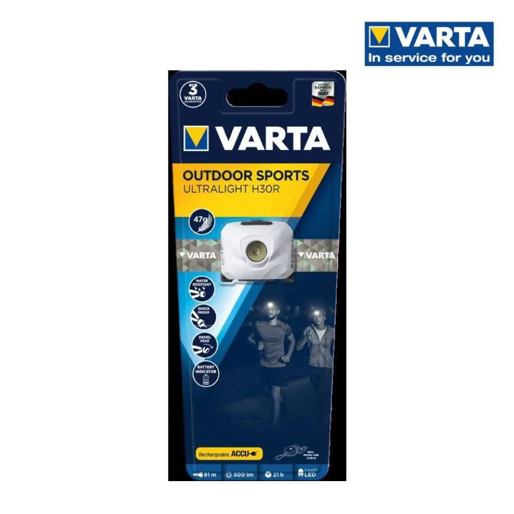 Varta Kopfleuchte Outdoor Sports Ultralight H30r White