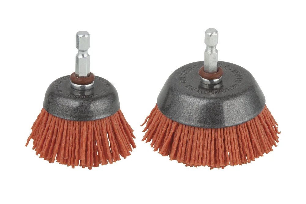 Escova craneana nylon, vastago hexagona 1/4 (6,3.