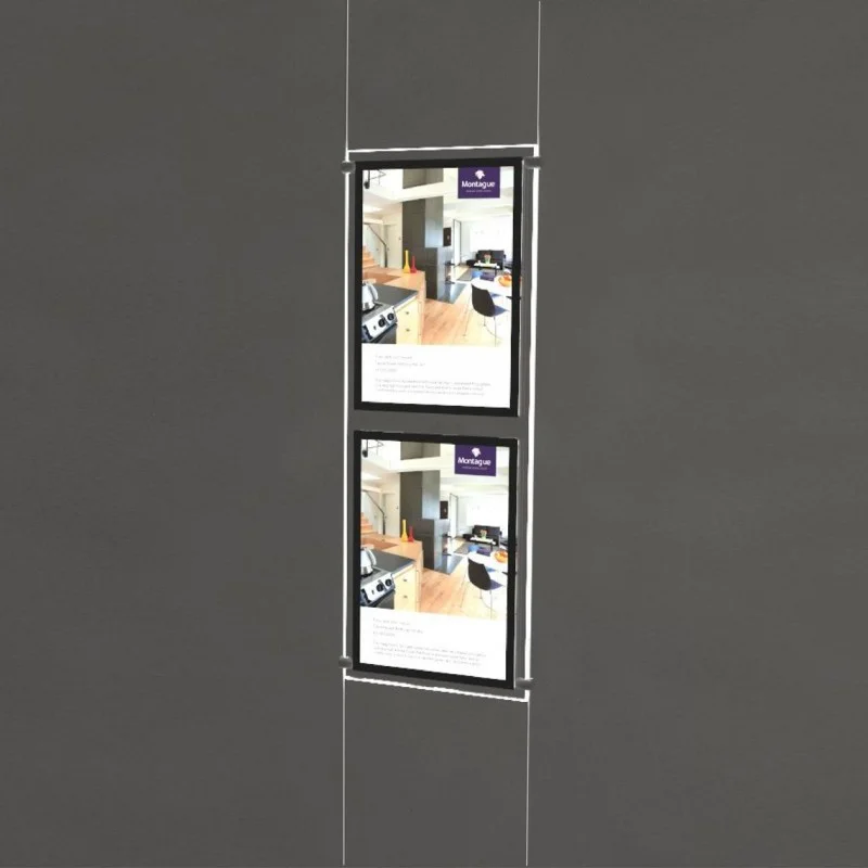 Moldura com LED para Imobiliaria A3 Horizontal