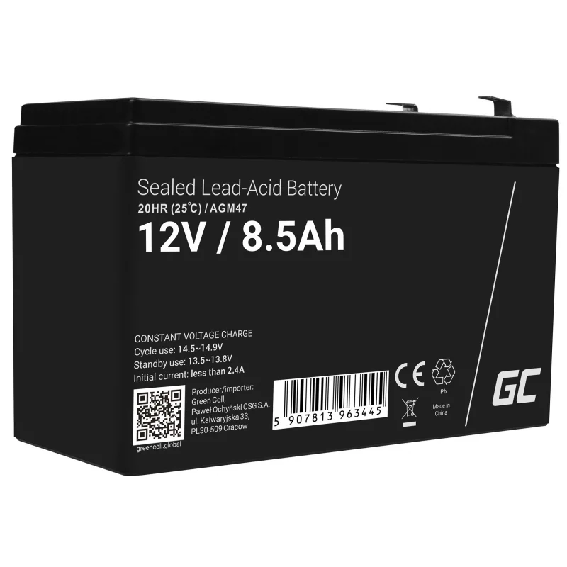 Green Cell Agm Battery 12v 8.5ah