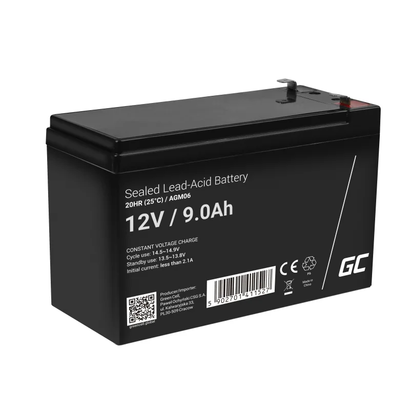Green Cell Agm Battery 12v 9ah